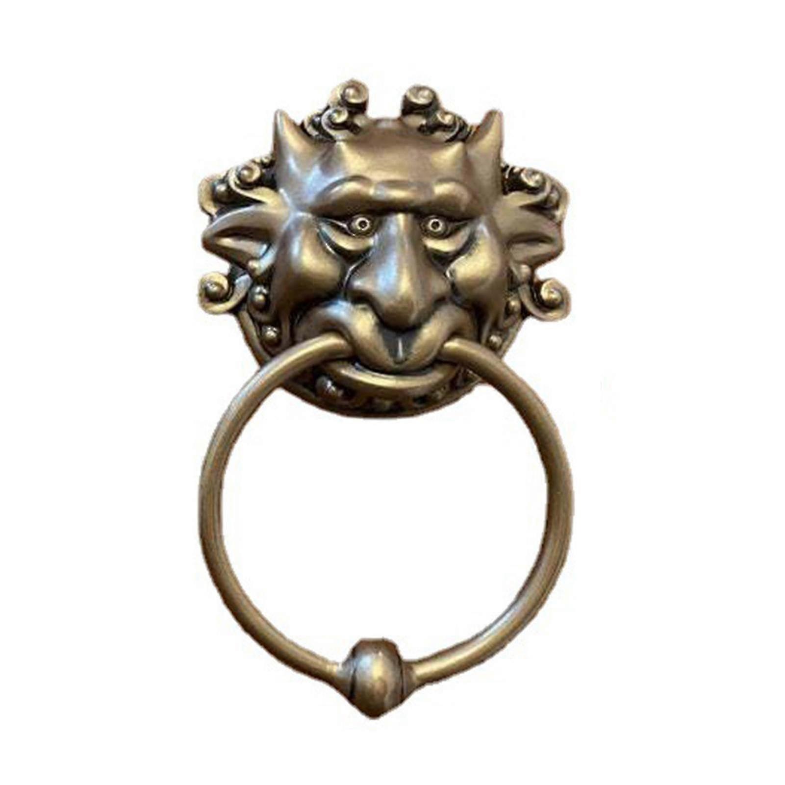 Vintage Resin Dragon Mouth Gate Handle Ring with Vivid Design for Home Door Knocker