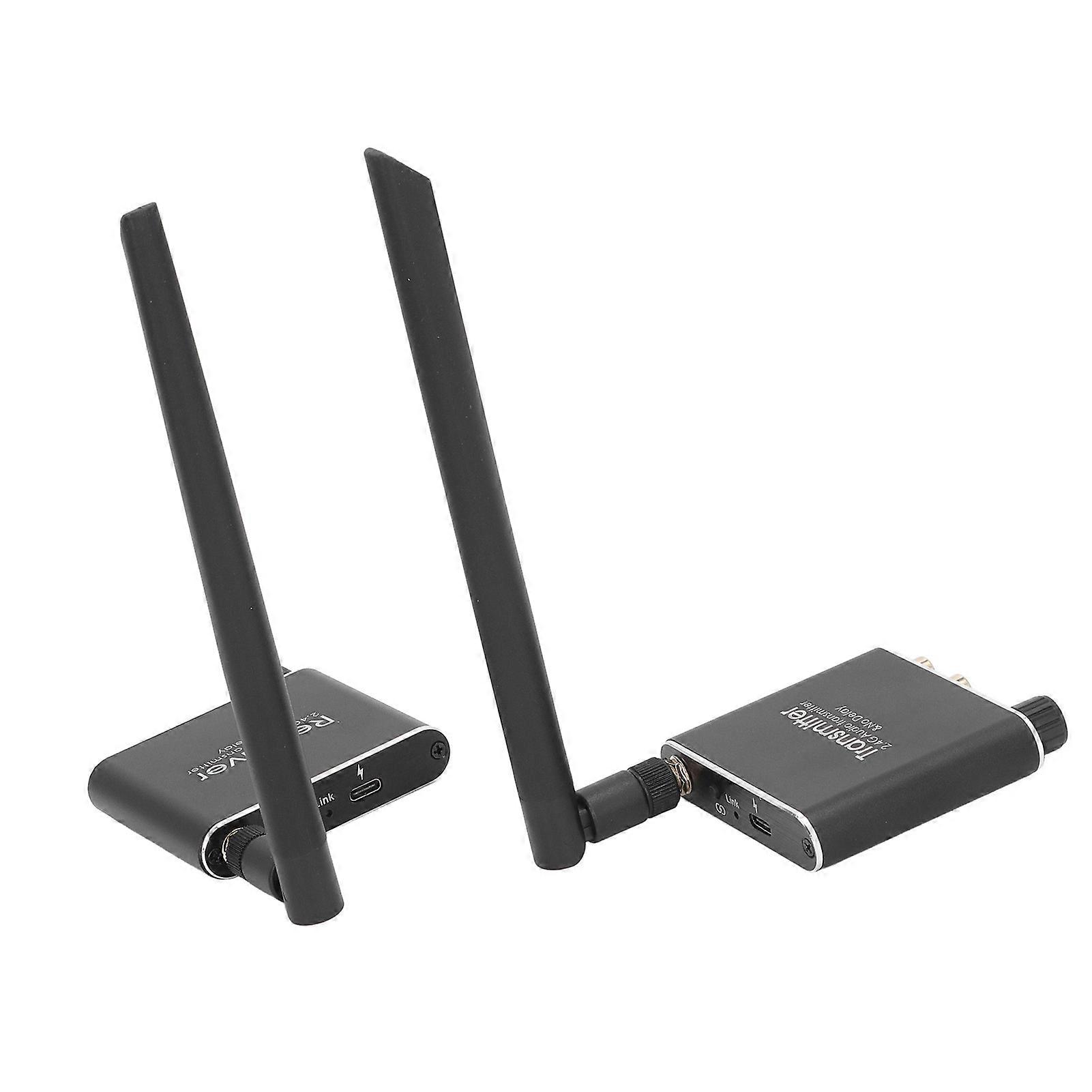 2.4G Wireless Audio Transmitter Receiver Adapter RCA 3.5mm UK Plug