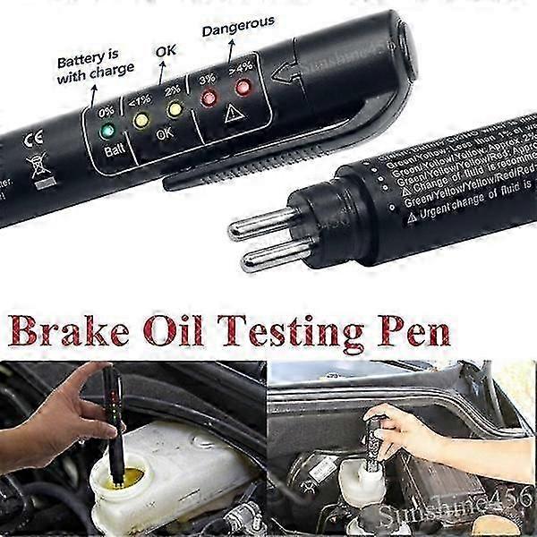 Automobile Brake Fluid Tester Pen for Vehicle Diagnostic Tool Compatible with Various Car Brands