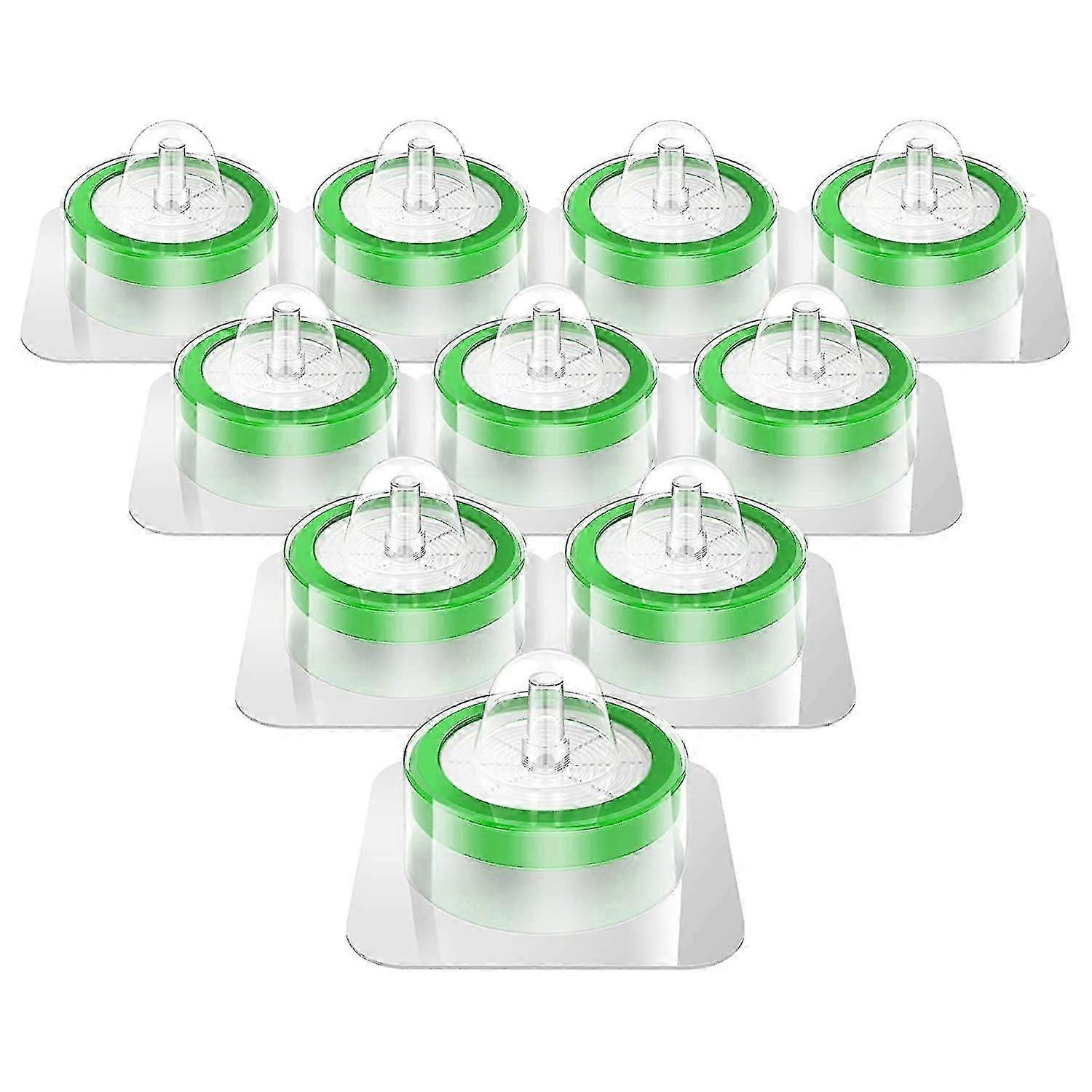 Pack of 10 Sterile Syringe Filters with 0.22Um Pore Size and 33Mm Membrane Diameter for Hydrophilic Filtration Use