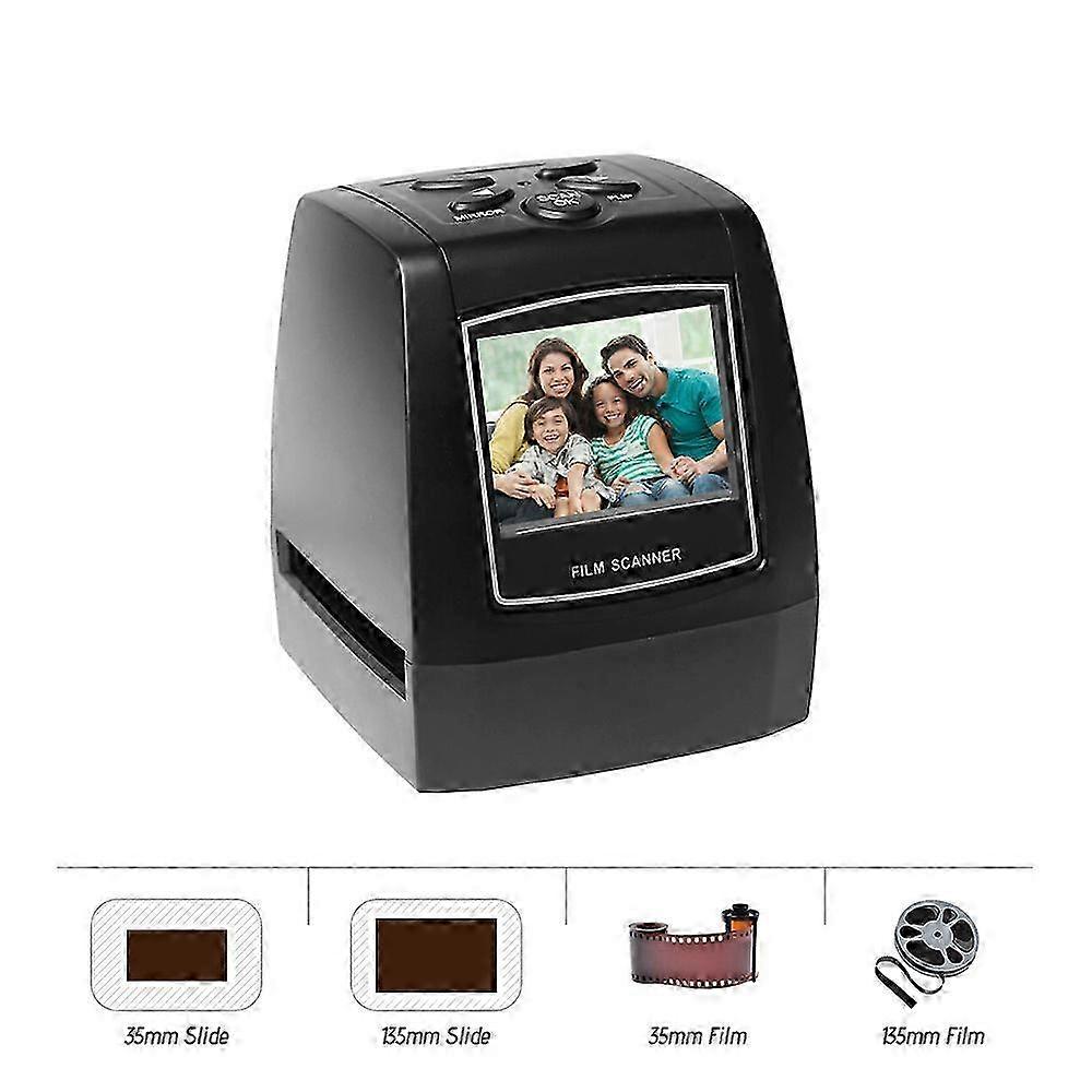 35/135mm Film Scanner with 2.36" LCD for Negatives & Slides - Black