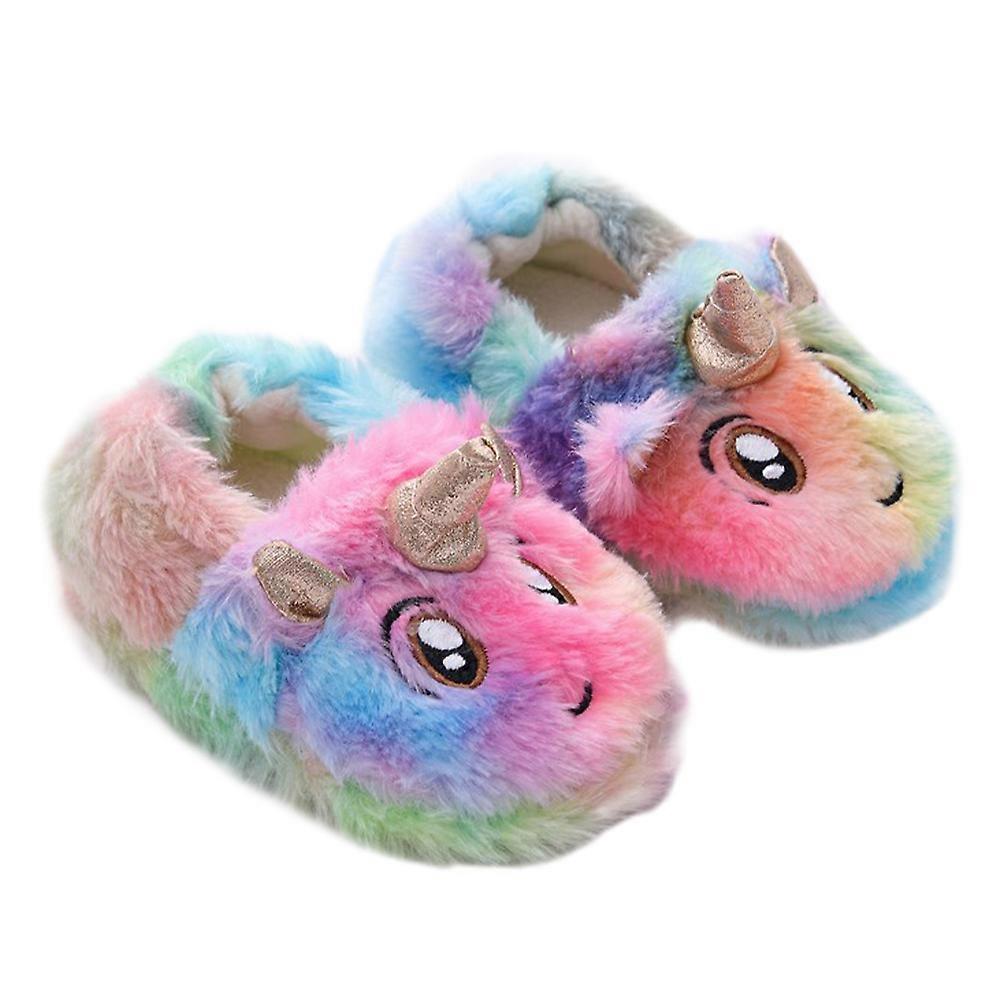 Here's a refined and appealing product description for your **Cozy Unicorn Fuzzy Slippers**:
**✨ 1 Pair Cozy Unicorn Fuzzy Slippers Fluffy Indoor