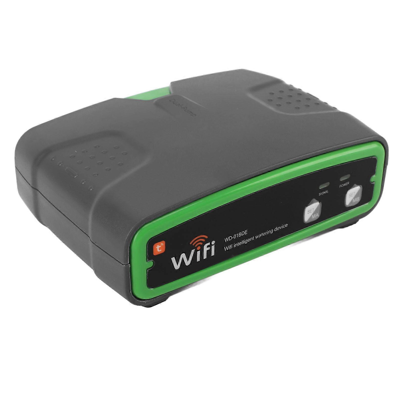 Automatic Watering System Intelligent Dual Pump App Remote Control Timer Memory Function Low Noise WIFI Automatic Plant Waterer for Balcony Garden 