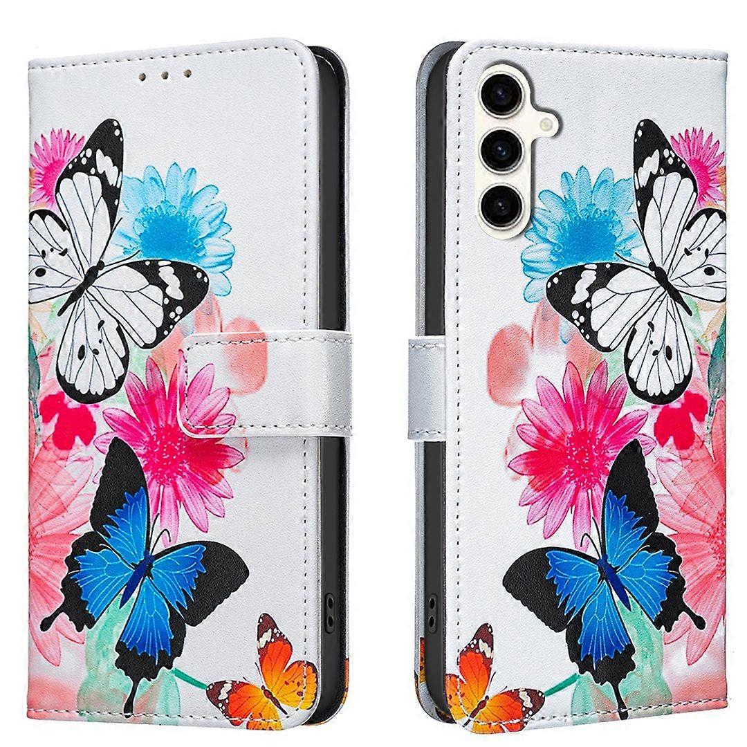 For Samsung Galaxy S24 Galaxy S25 Case Wallet Stand Pattern Printing Phone Leather Cover