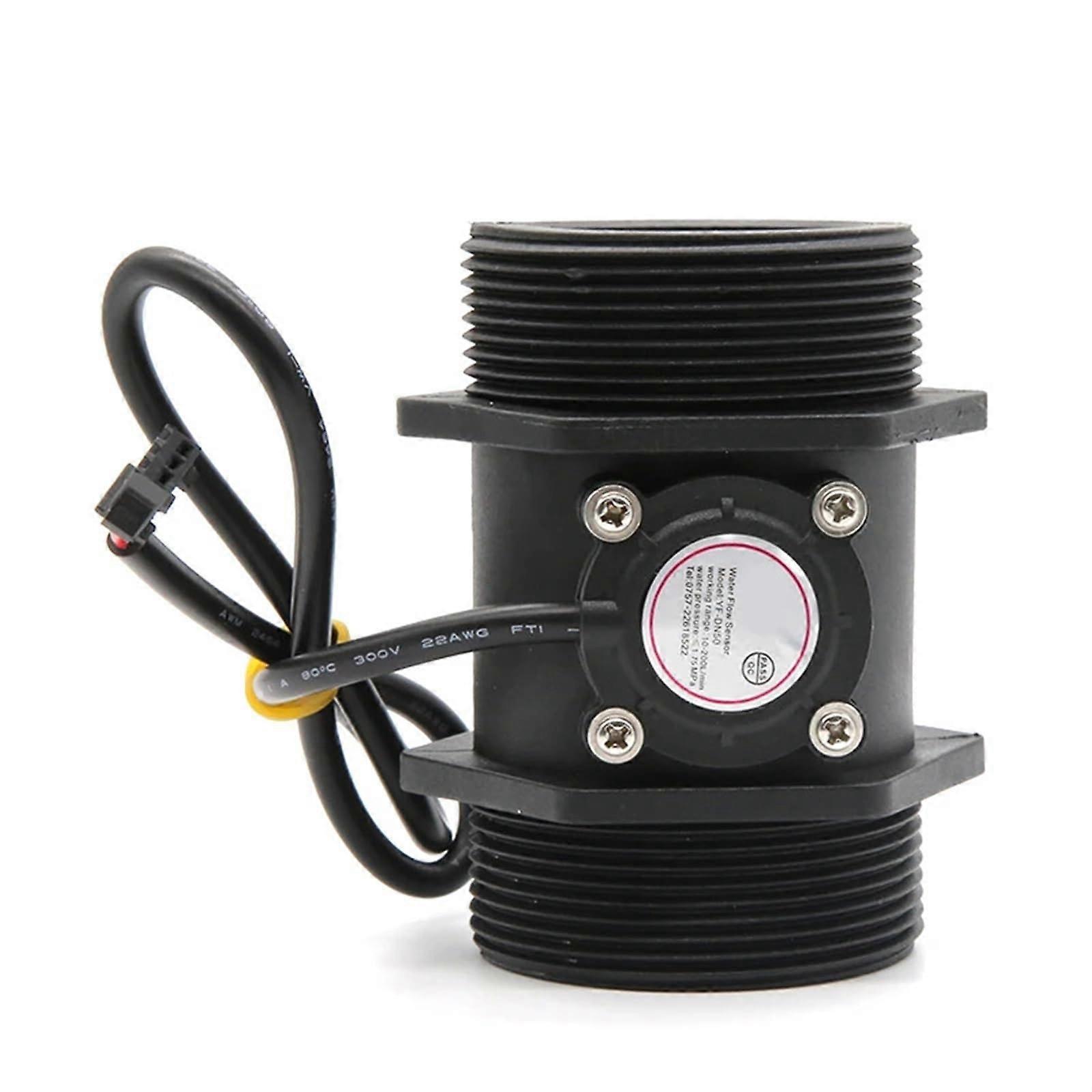 Water Flow Sensor Hall Flowmeter Liquid Control Sensor Switch 1-1/4" 1-1/2" 2" For Coffee Machines