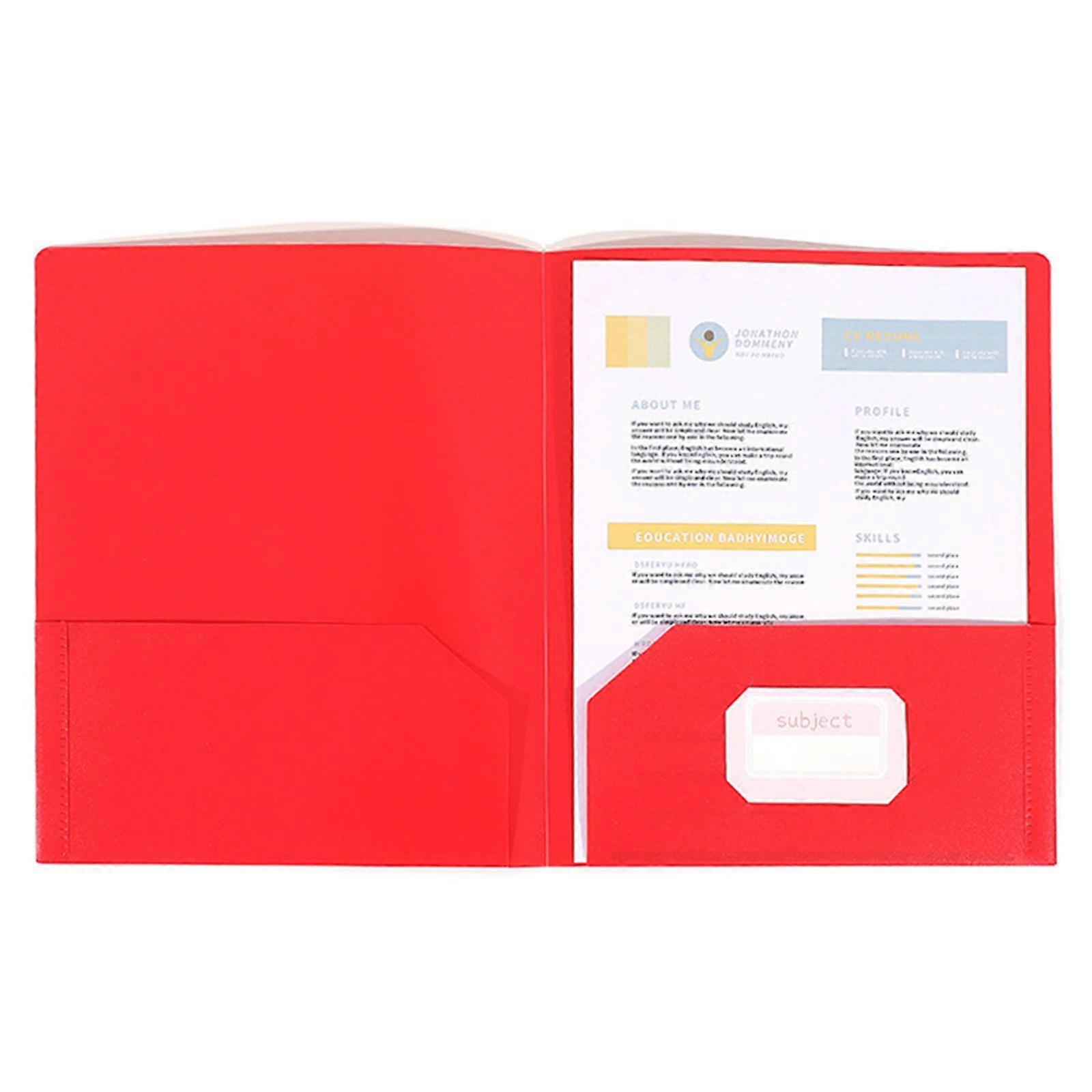 Folders with Two Pockets 1/6Pcs 2 Pocket Folder Letter Size File Folders with Pocket 11.42x9.33Inch for School Office  Yellow