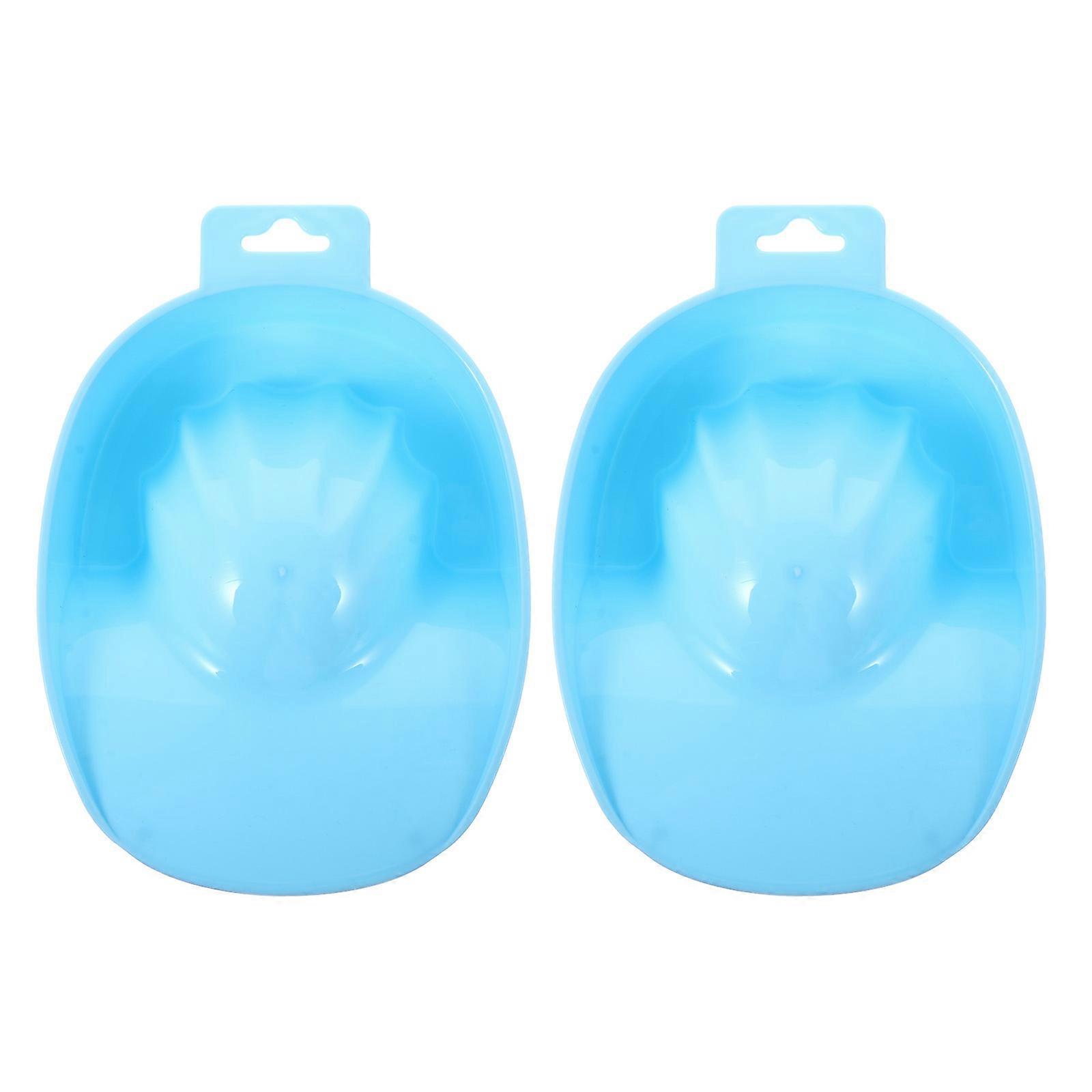 2pcs Durable Nail Soak Bowls for Manicure, Nail Art Removal & Cuticle Softening – Portable with Hanging Design