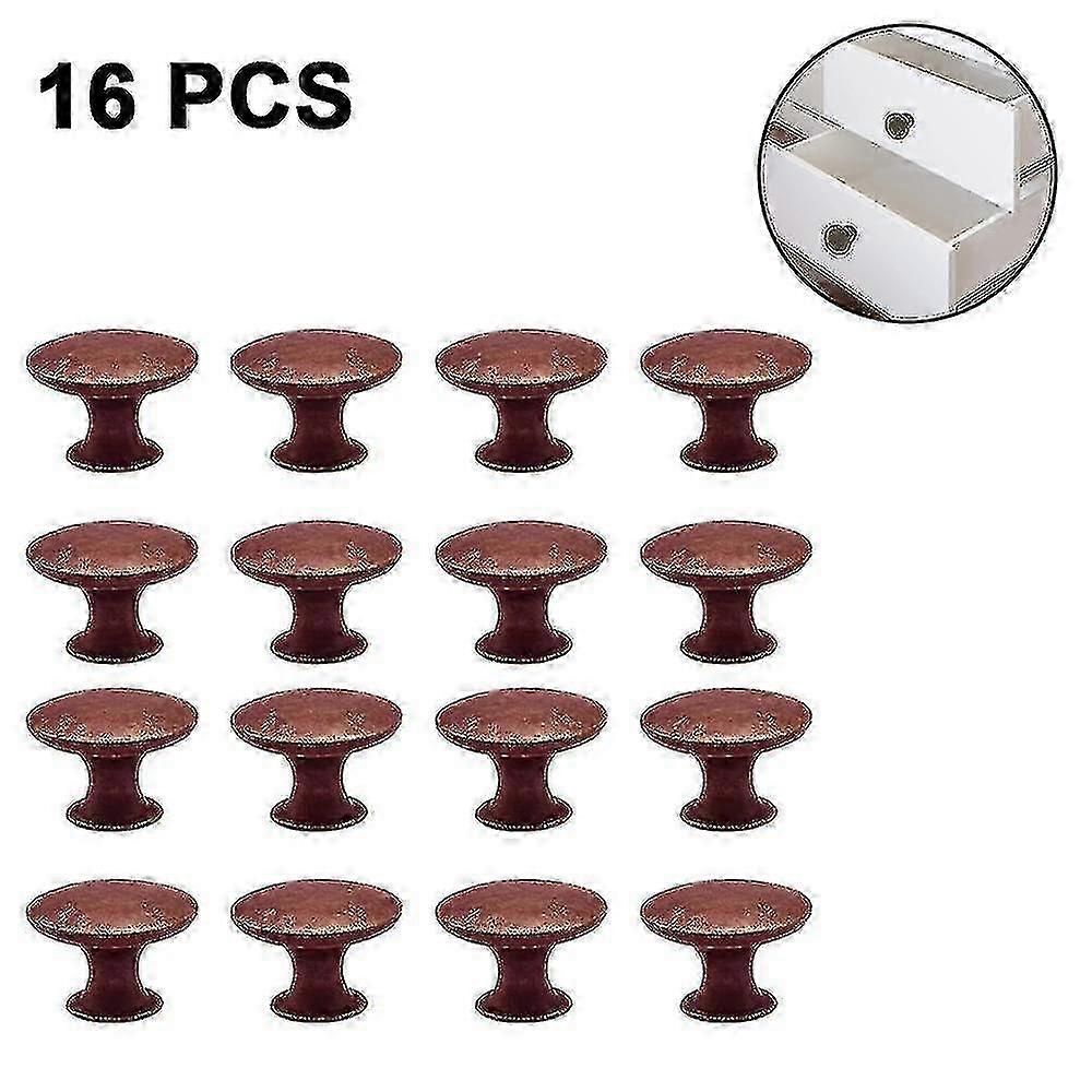 2025 16 Pieces Cabinet Door Knobs, 30mm Vintage Dresser Knobs Set