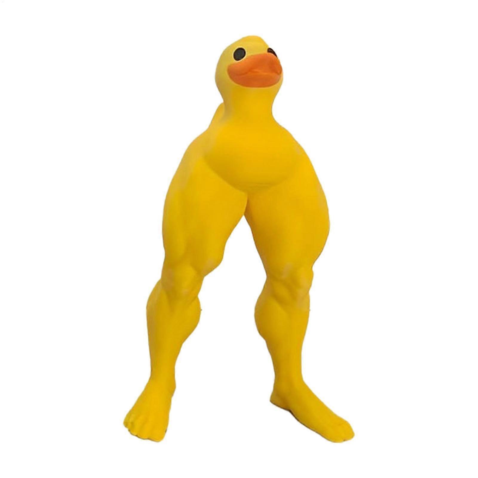 Funny Resin Duck Sculpture with Strong Legs