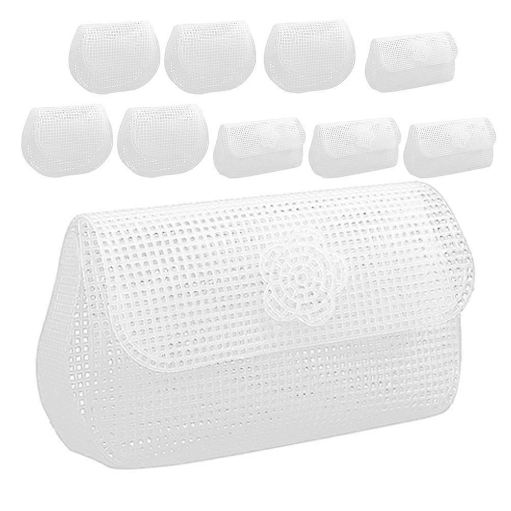 Plastic Mesh Canvas Sheets for Decoration 10Sets DIY Bag Mesh Sheets