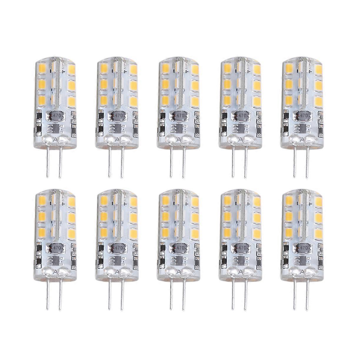 10pcs Warm White LED Bulbs SMD Energy Saving Lights Soft Glow Easy Install Energy Efficient Replacement Lamps Standard Fixtures