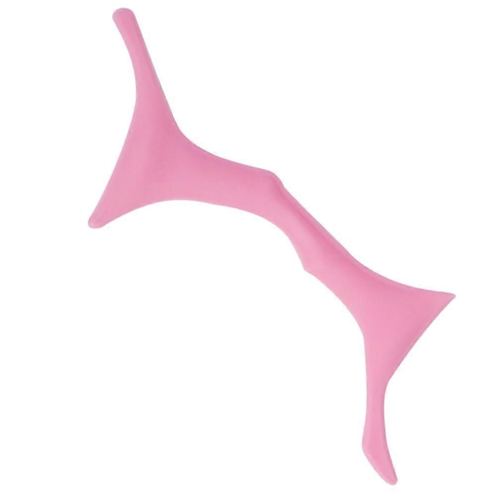 Eyebrow Stencil Tool Symmetrical Eyebrows Natural Shapes Easy to Draw Brows Pink 17.3x5.9cm Silicone 1Set