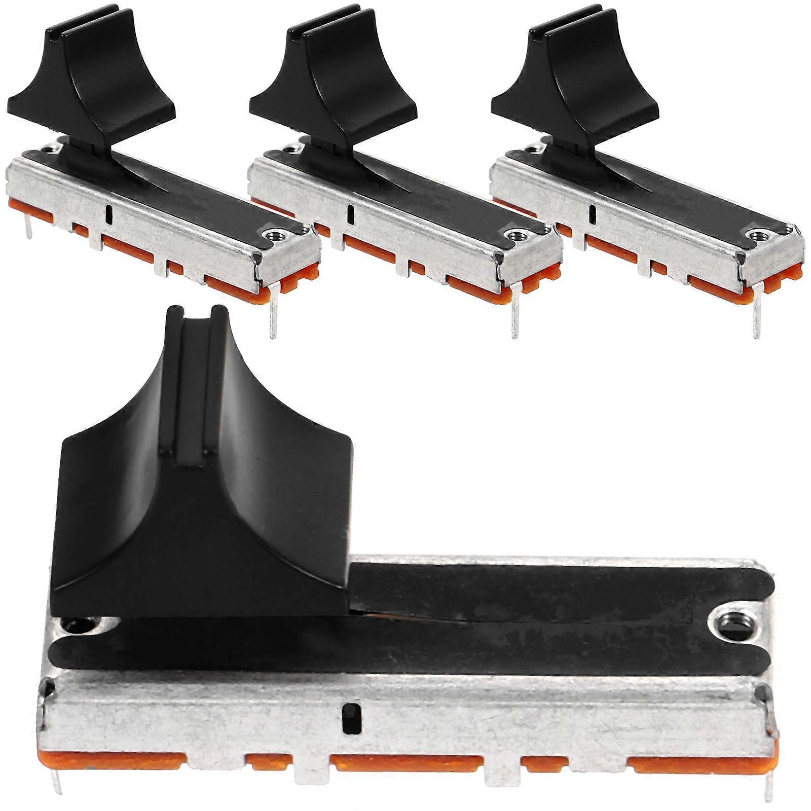 4 Piece Linear Slide Potentiometer Replacement Tool for Audio Mixers and DJ Consoles – Durable Design with Smooth Straight Slide Buttons