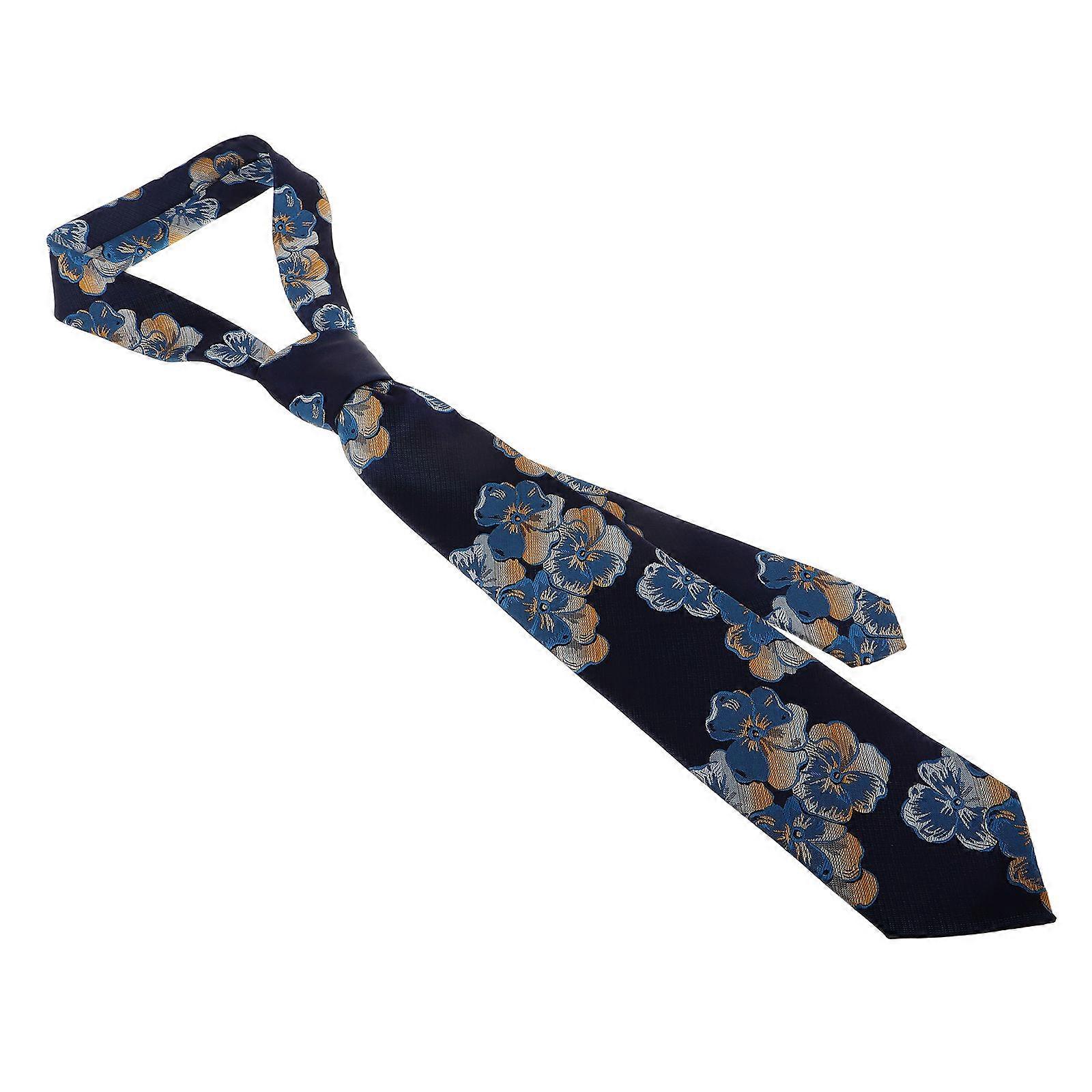 Slim Ties For Men Necktie Accessories Evening Events Blue 147.00X8.00X0.40CM Versatile Use 1Pcs