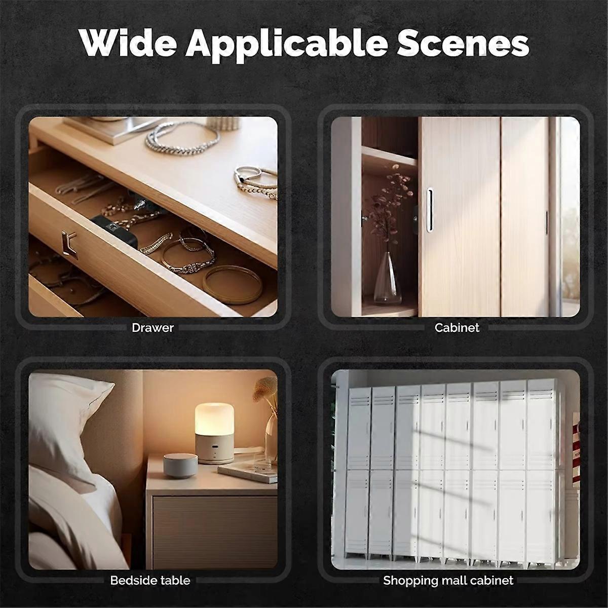 Tuya Bluetooth Smart Wood Cabinet Lock App Remote Control Monitoring Keyless IC Card Unlock Door Locker Furniture Drawer