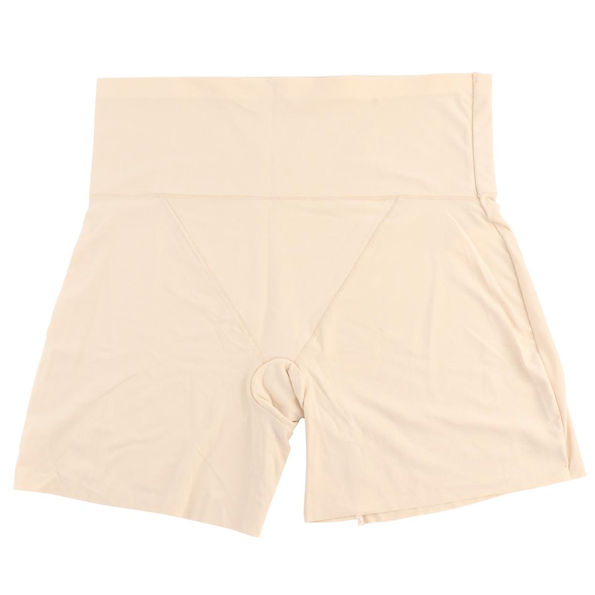 High Waisted Shapewear Shorts Comfortable Breathable For Female Khaki 1Pcs