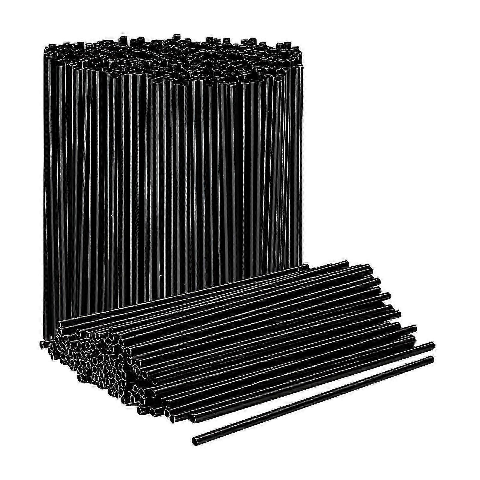 500 قطعة من البلاستيك القش أنبوب رقيق كوكتيل الماء شقة الفم أنبوب مستقيم