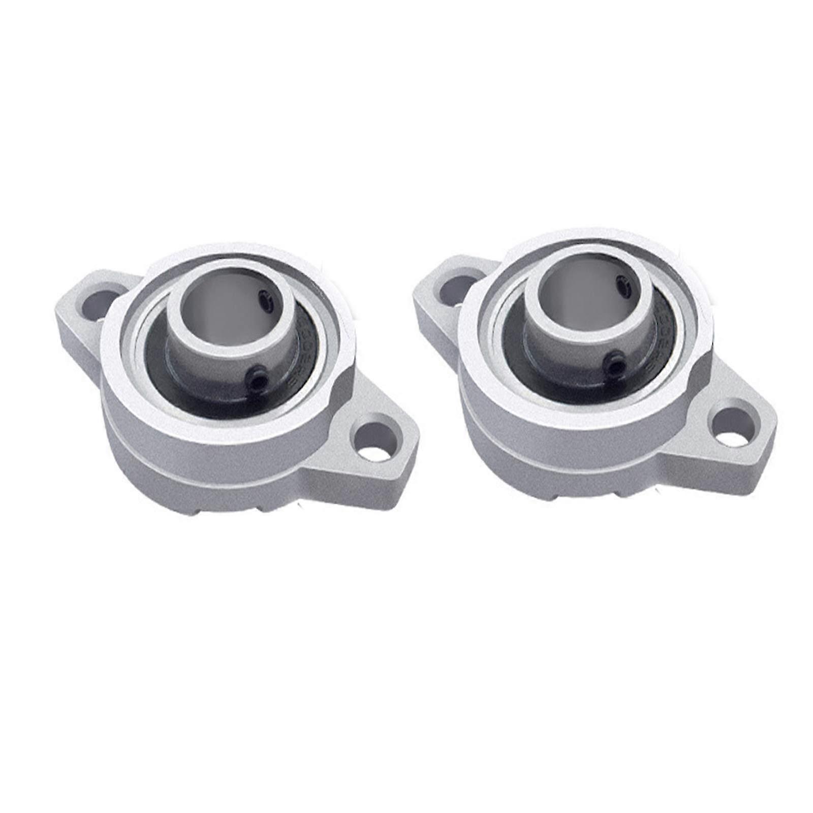 KFL001 Zinc Alloy Self-Aligning Pillow Block Bearing 12mm Mini Insert Bearing for 3D Printing Machines - 2 Pieces
