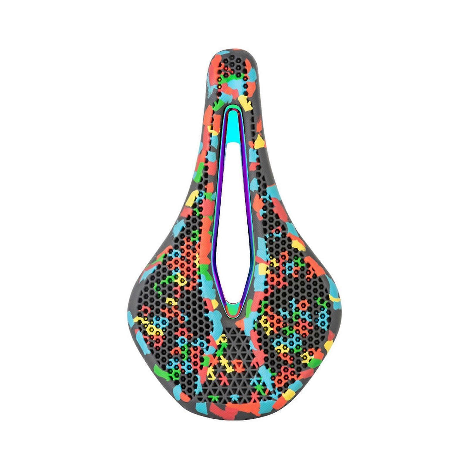 Bicycle Seats Comfortable 3D Print Bicycle Saddles Waterproof Breathable Replacement for Mountain Bikes