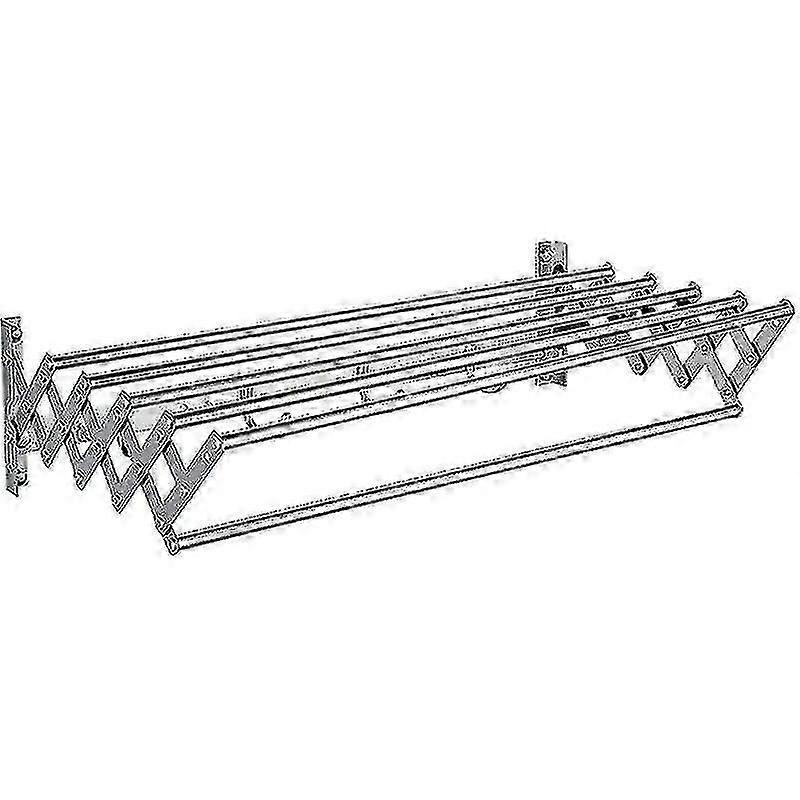 Séchoir mural extensible à 5 rails en acier inoxydable pour l’extérieur