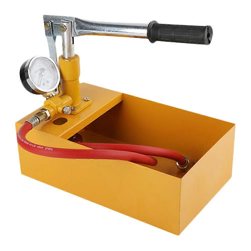 Pipeline Tester Device Manual Hydraulic Pressure Test Pump for Plumbing Systems Compact Design Orange 1Set