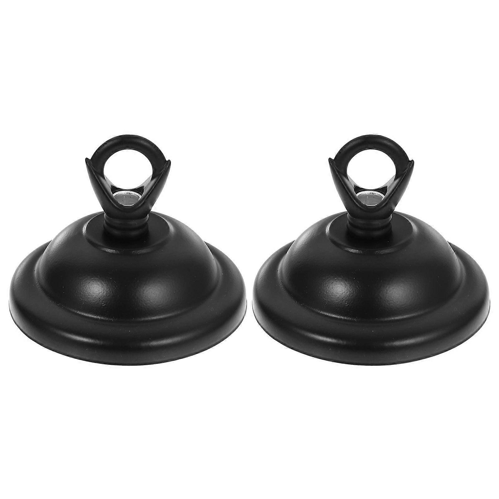 Canopy Replacement For Ceiling Light Cover Plate Black 6.70X6.70X2.50CM Indoor Lighting 2Pack