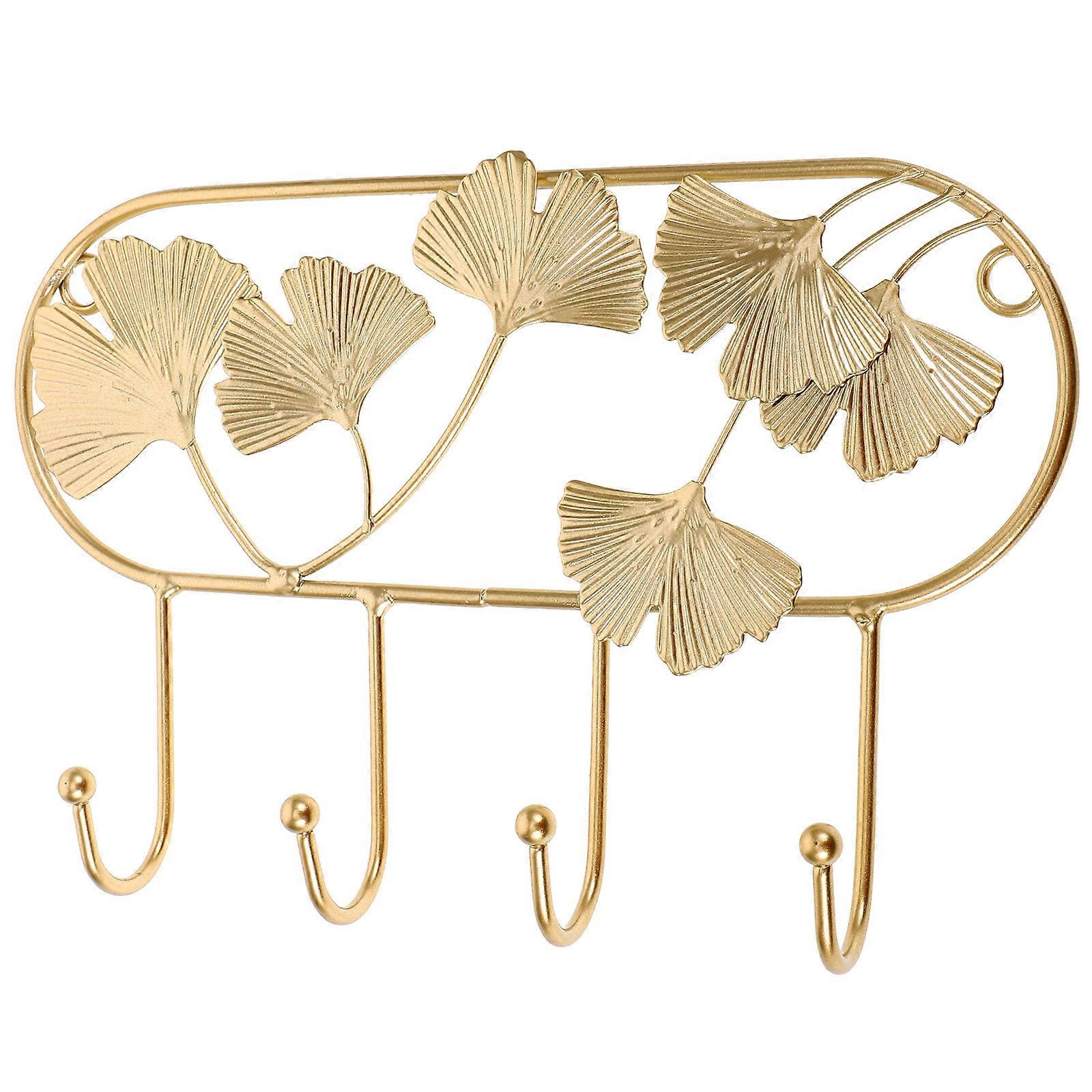 Retro Iron Wall Hooks for Coats, Hats, Keys, and Bags – Compact Multi Hook Design, Easy Installation, Durable and Stylish Home Decor for Bedroom or