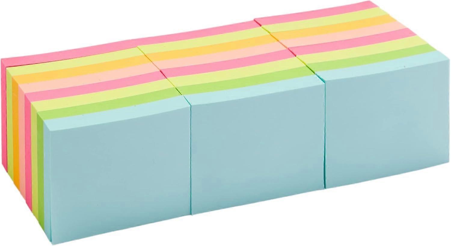 Mini rektangulære Sticky Notes, 1,5 x 2-tommer, assorterede farver, 24-pak 1,5"x2"