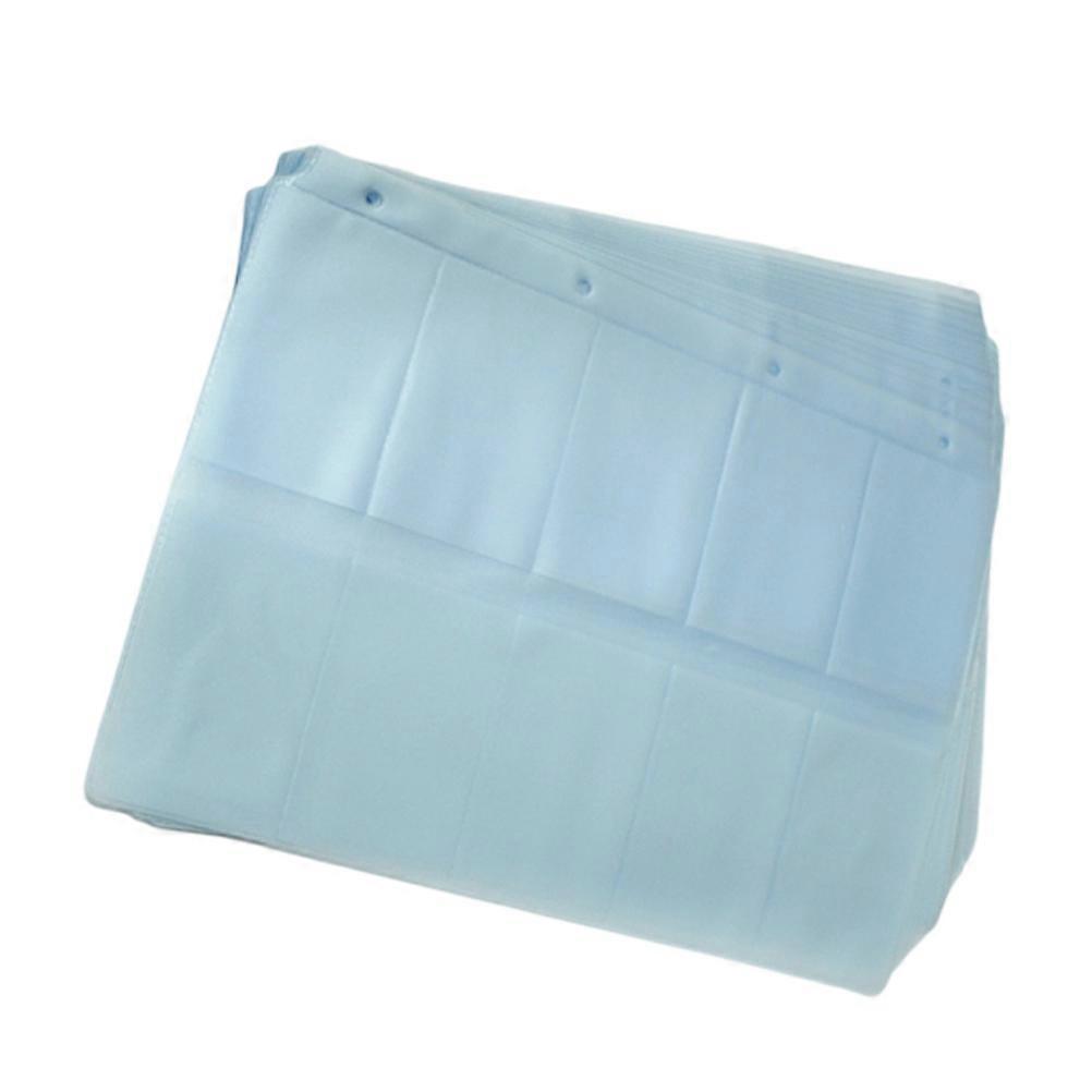 Page Protectors With Pockets A4 Double Sides Cards Collection Bag Card Storage Sky-Blue 22x30.5cm Waterproof 24Pcs