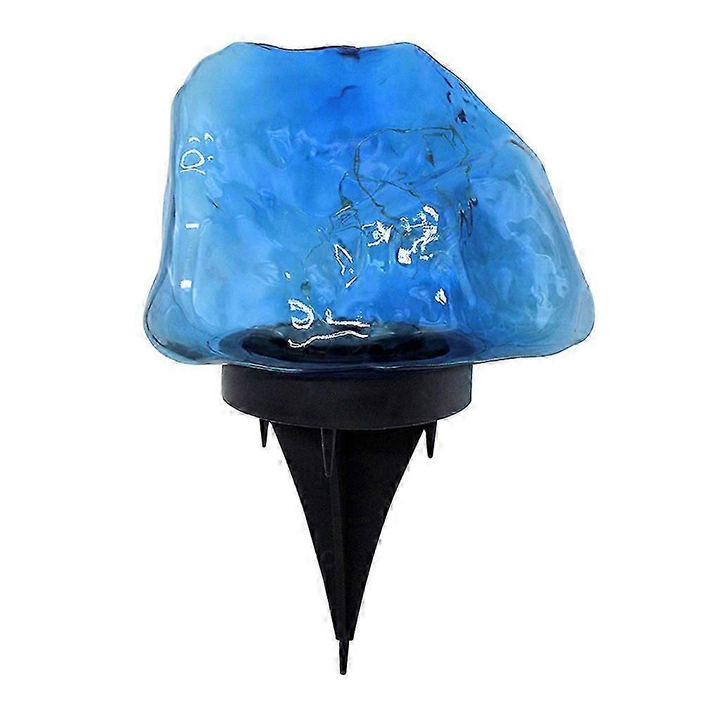 1pc Solar Garden Stone Light Outdoor Landscape Plug-in Ground Light Buried Light