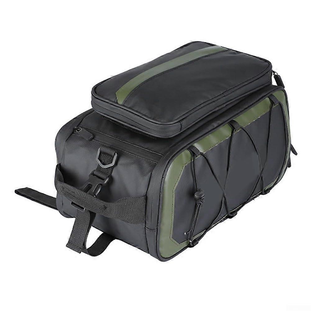 Spacious Outdoor Luggage Bag Storage Solution with Adjustable Elastic Features (Green)