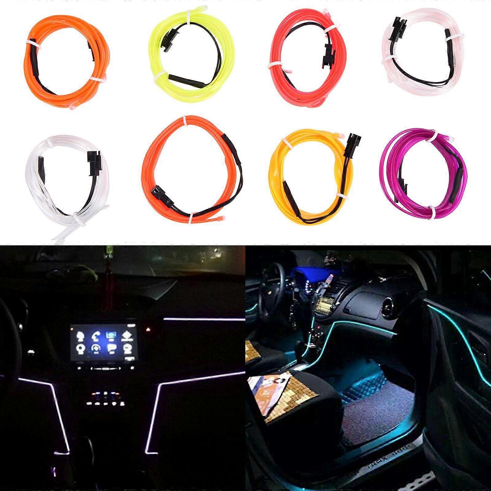 Araba İç Aksesuarları Atmosfer Lambası El Soğuk Işık Hattı Usb ile