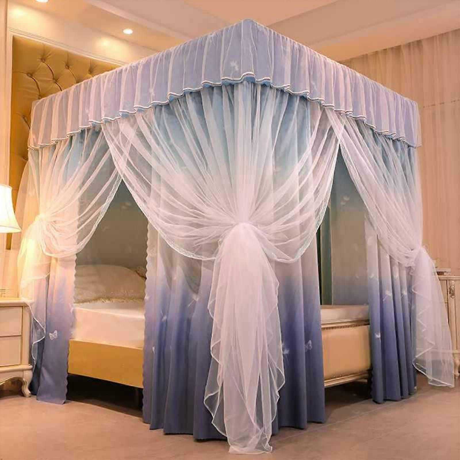 Mosquito Net Bed Canopy for Single/Double/Queen/King Size Beds 180*220cm