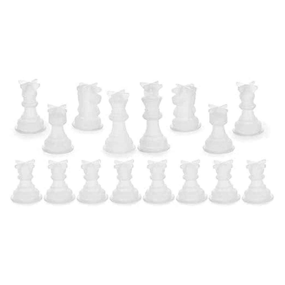 16Pcs Chess Mold for Resin Silicone Chess Resin Mold