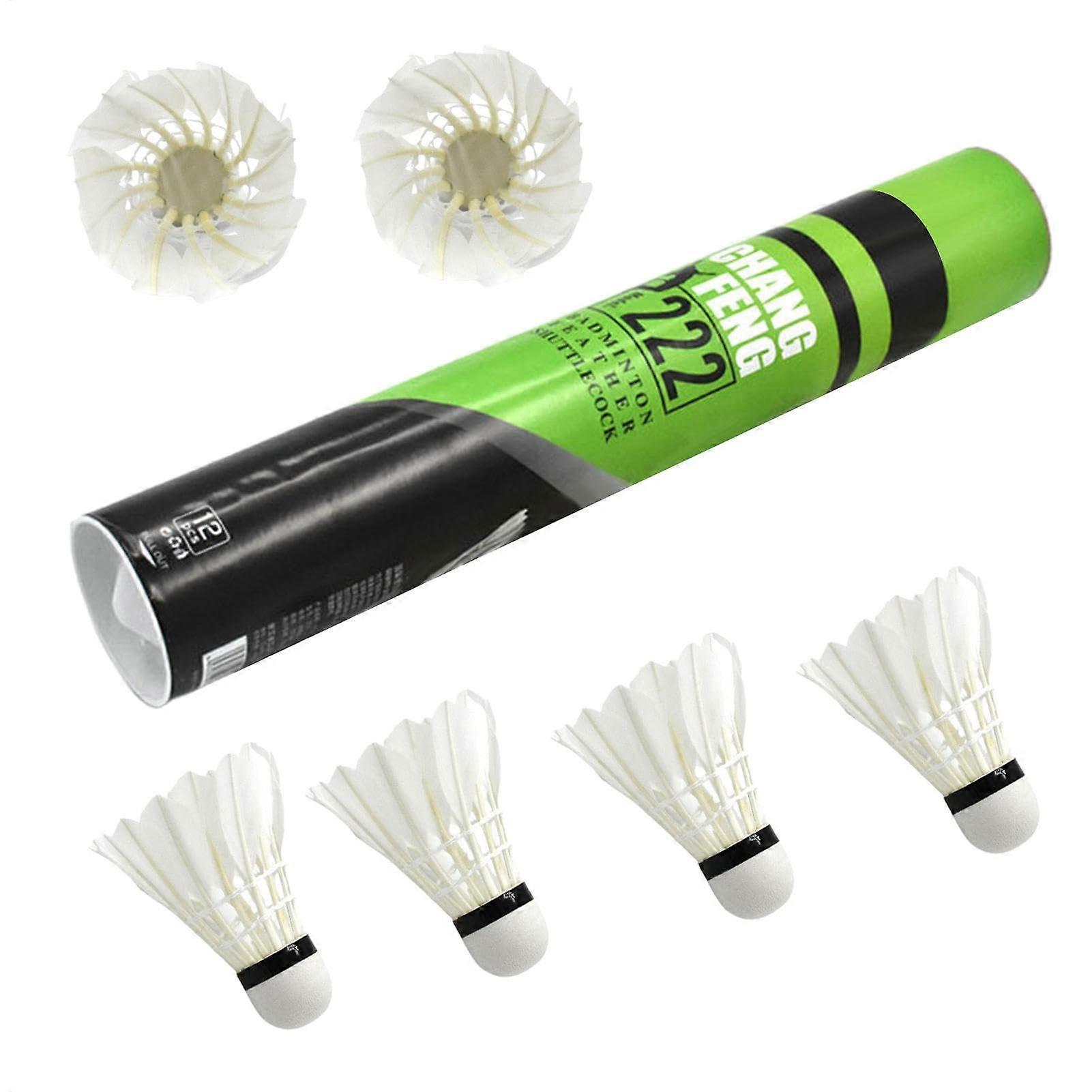 Badminton Shuttlecocks – Set of foamheaded duck feathers, suitable for indoor and outdoor use.
