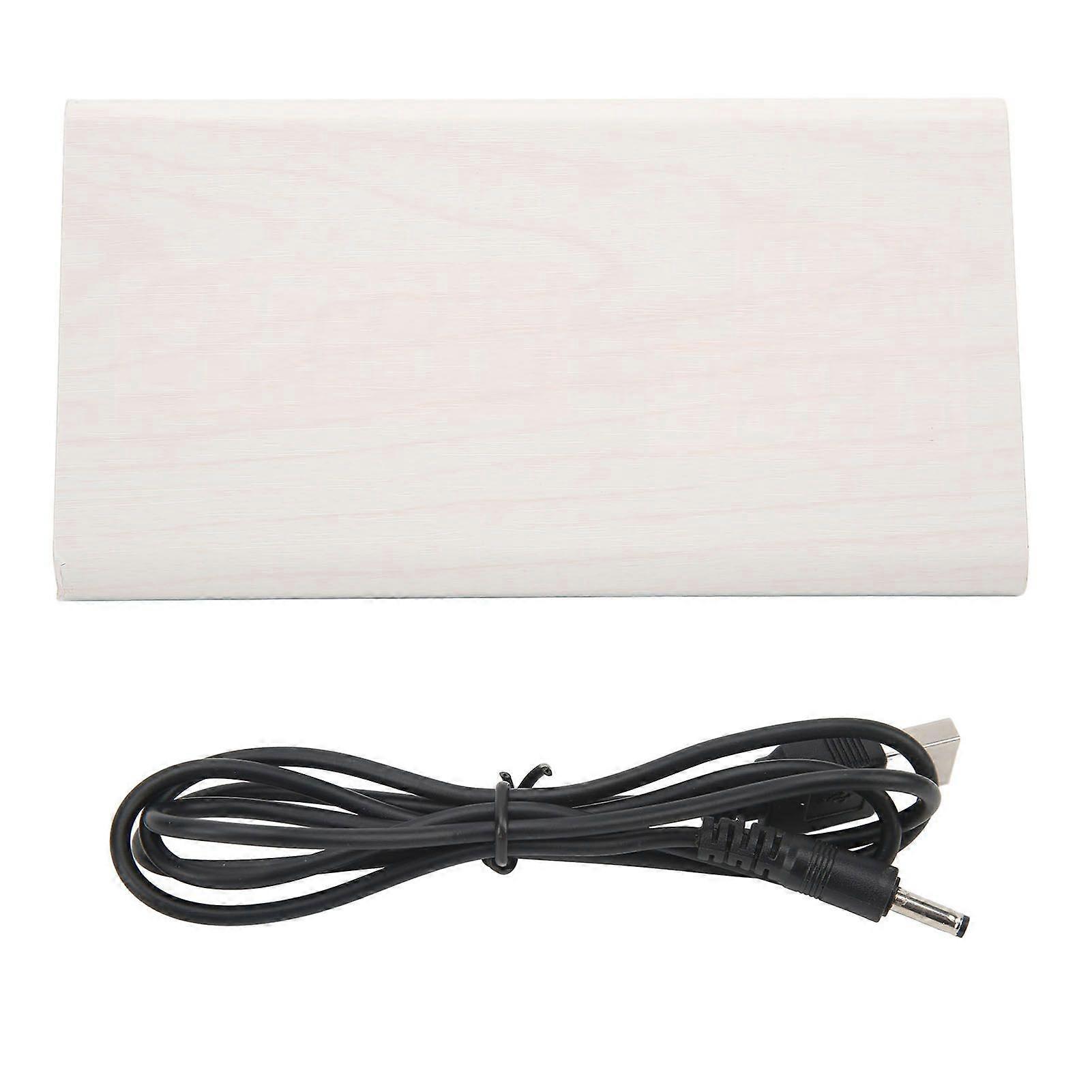 2025 Latest Model Triangular Wood Clock Adjustable Brightness Sound Control