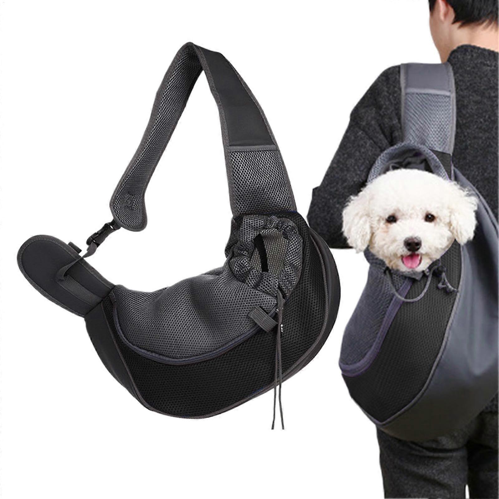 Small Pet Carrier Shoulder Bag for Dogs | Adjustable Strap, Non-Slip Handle, Breathable Mesh for Long Walks