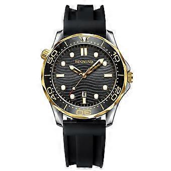 Black Silicon Black Inter-gold Black BINBOND B2820 Watches Black Silicon Black Inter-gold Black