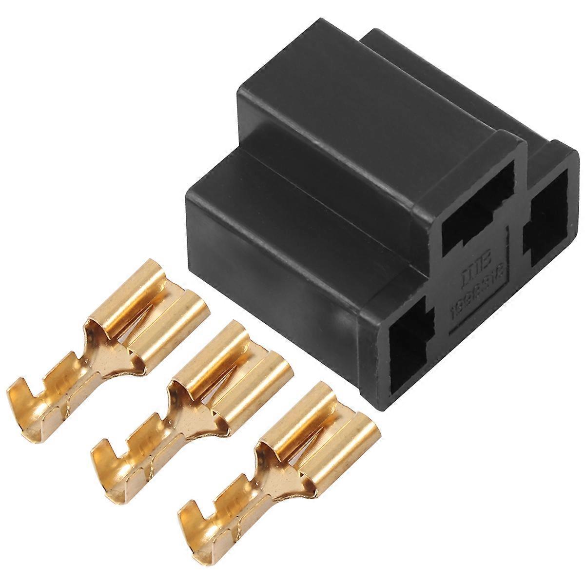 Automobile Connector Set with Anti Creeping Design, Durable and Leak Proof, 2PCS Black