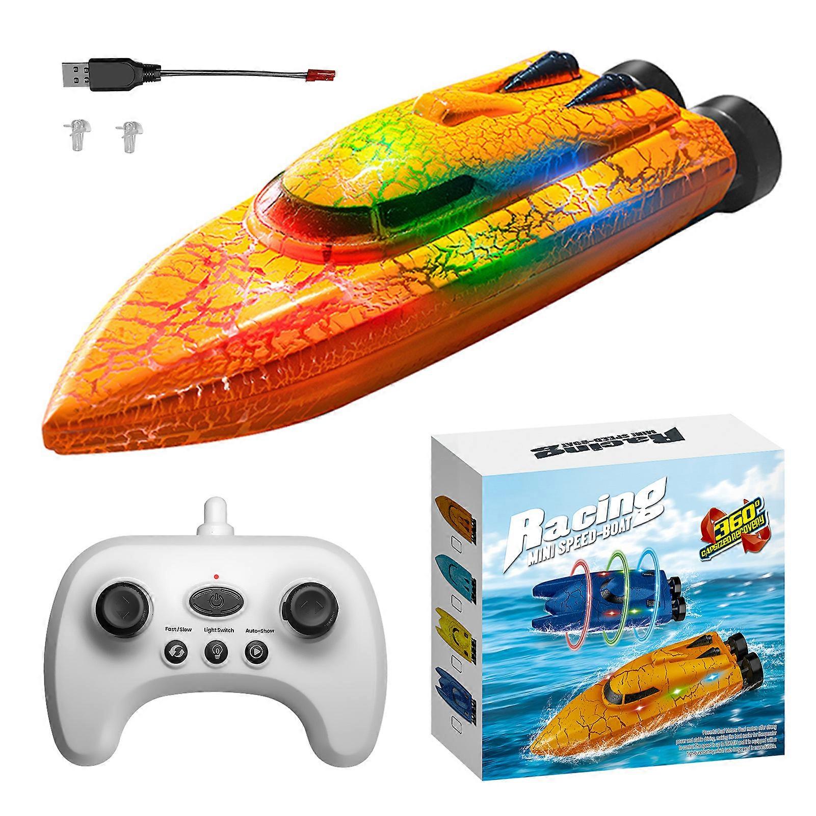 2.4G RC-High-Speed Remote Control Boat Easy to Use Remote Control for Effortless Navigation. for Kids Adults