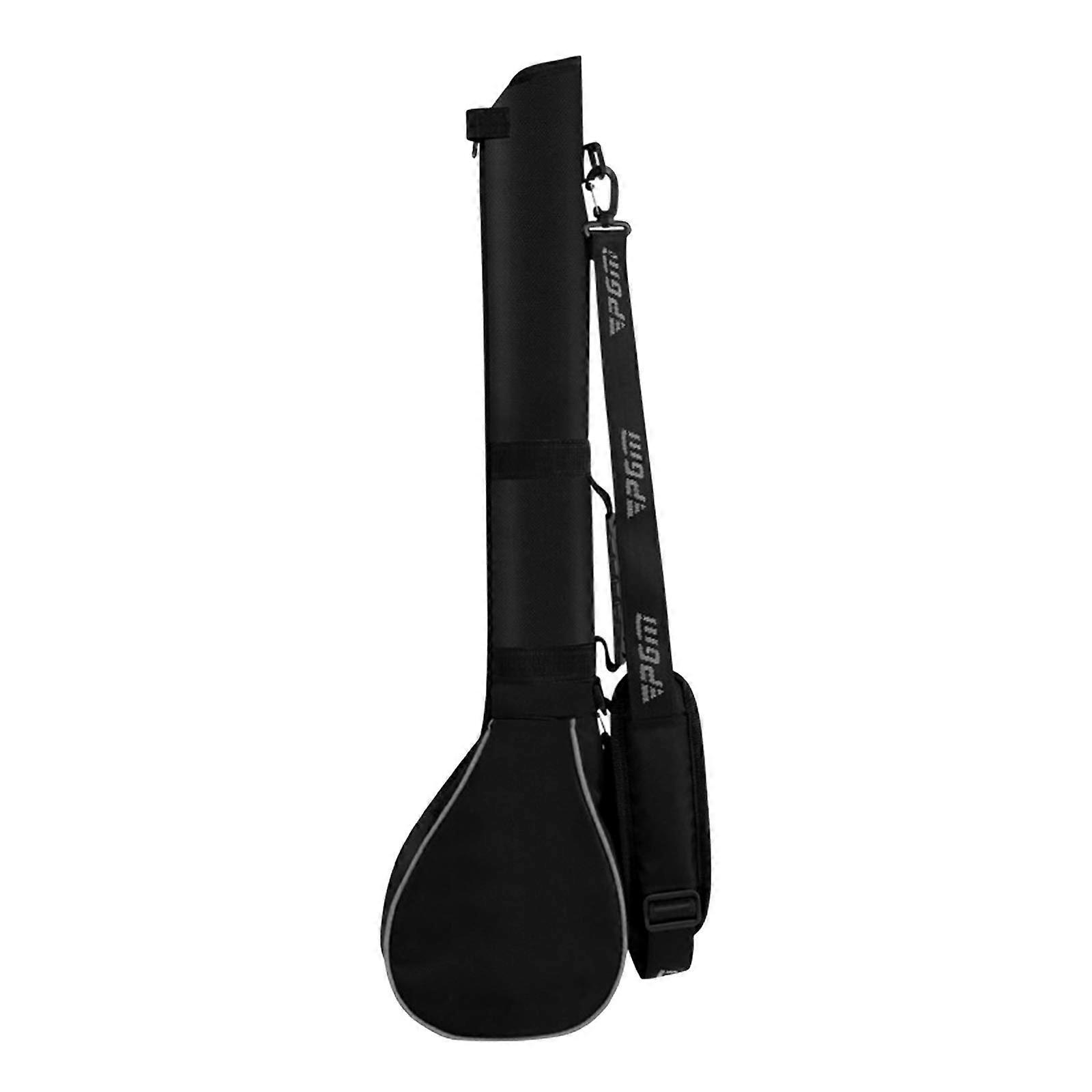 Golf Carry Bags, Foldable Mini Soft Racket Bag with Shoulder Strap (Black Silver)