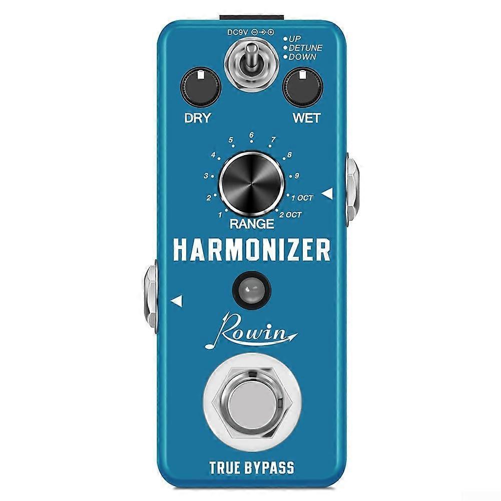 Rowin LEF3807 Guitar Harmonizer Pedal, True Bypass, Pitch Shifter, DETUNE Mode