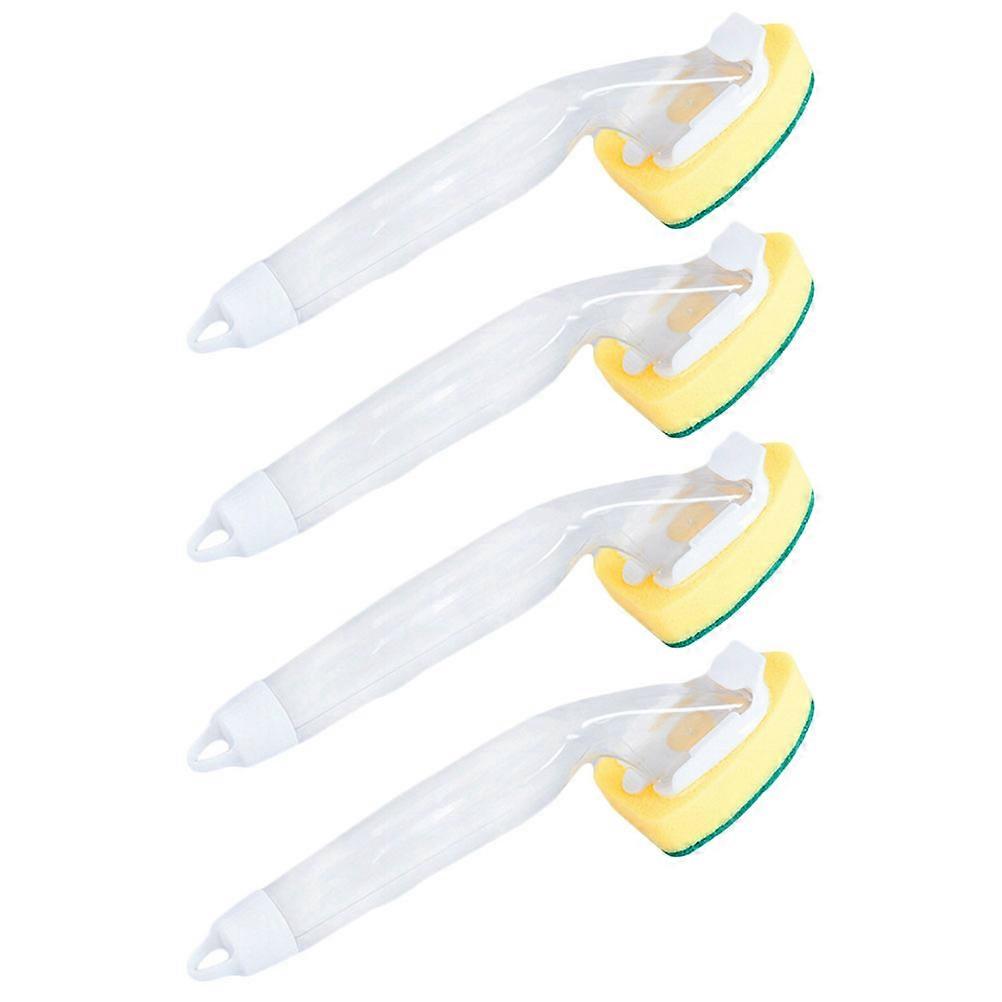 Kitchen Supply Long Handle Brush Debris Removal PP Material 25X5.5CM 4Set