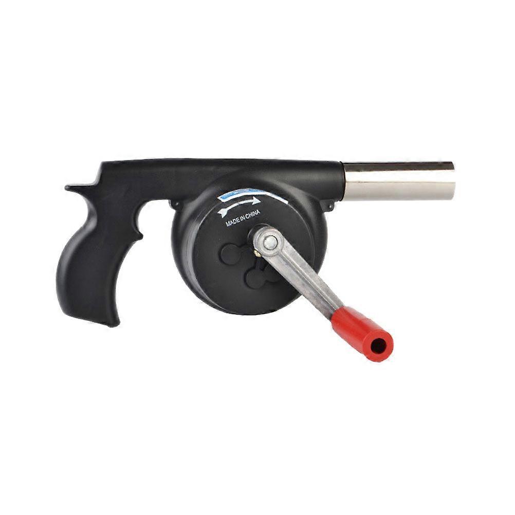 Manual BBQ Fire Blower, Durable Hand Crank Fan for Outdoor Barbecue, Camping, and Picnic Cooking, Compact & Easy to Use