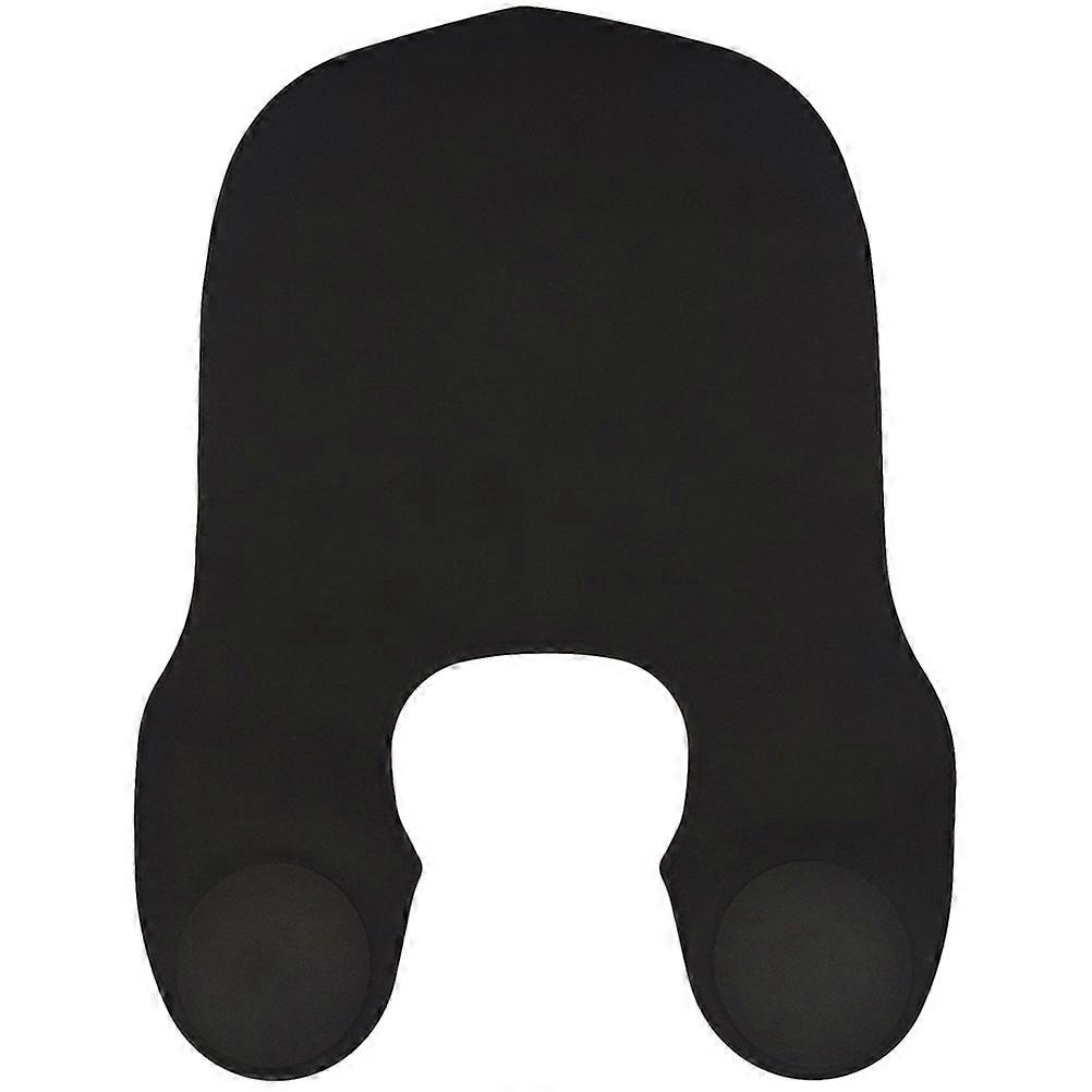 Silicone Haircut Neck Wrap for Hairdressing Use Black Color Keeps Clothes Clean