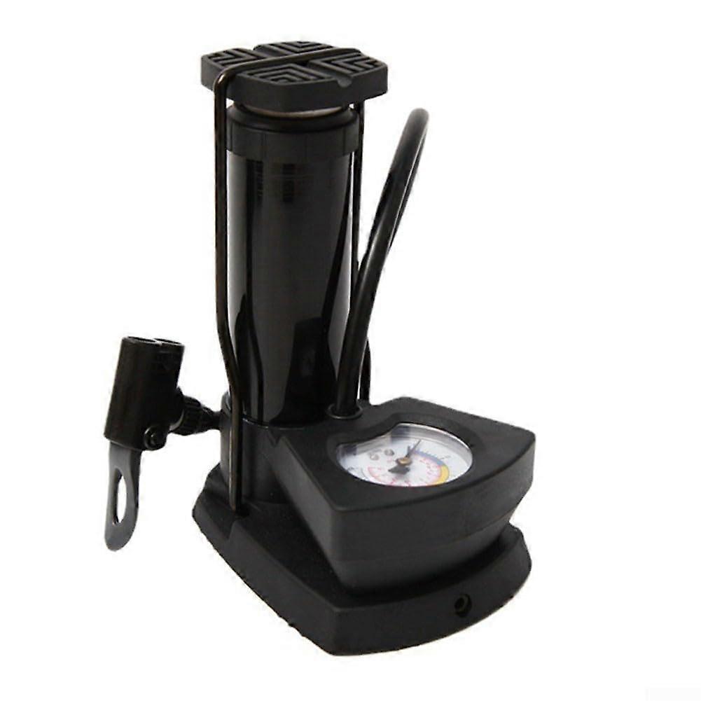 Mini Air Pump Metal Construction With Foot Pedal For Tires - Compact, Reliable And Easy To Use - Square Mark