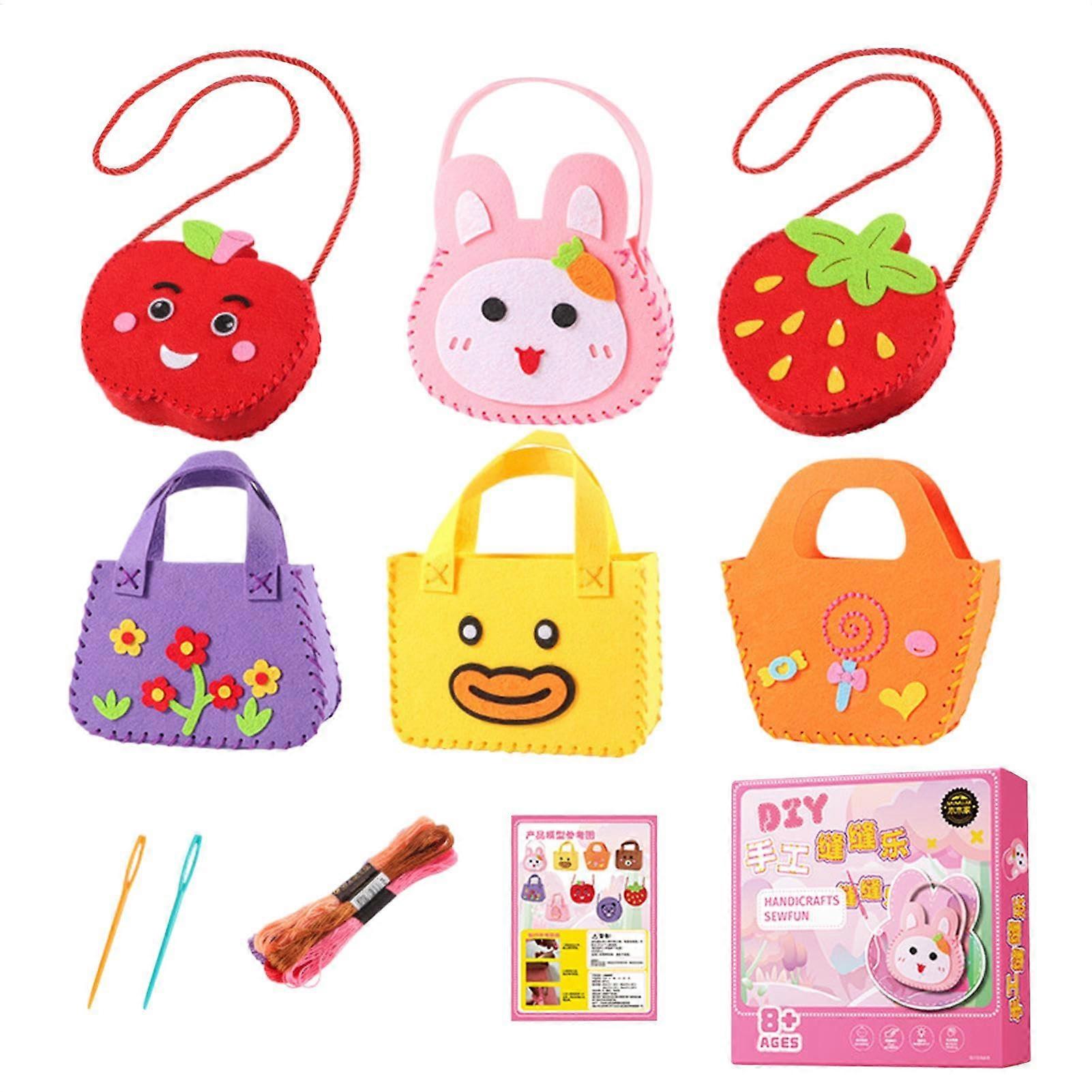 Sewing Kit for Beginners – Fabric Bag Craft Project | Educational Plush Toy Activity to Enhance Creativity and Skills