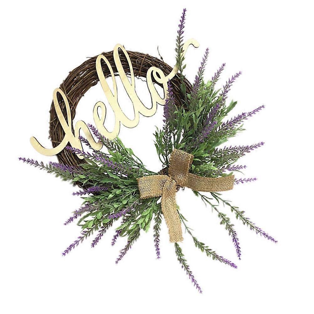 Violet Flowers Artificial Simulated Lavender Garland Assorted Color 40x36cm Easy to Install Home Decor 1Pc