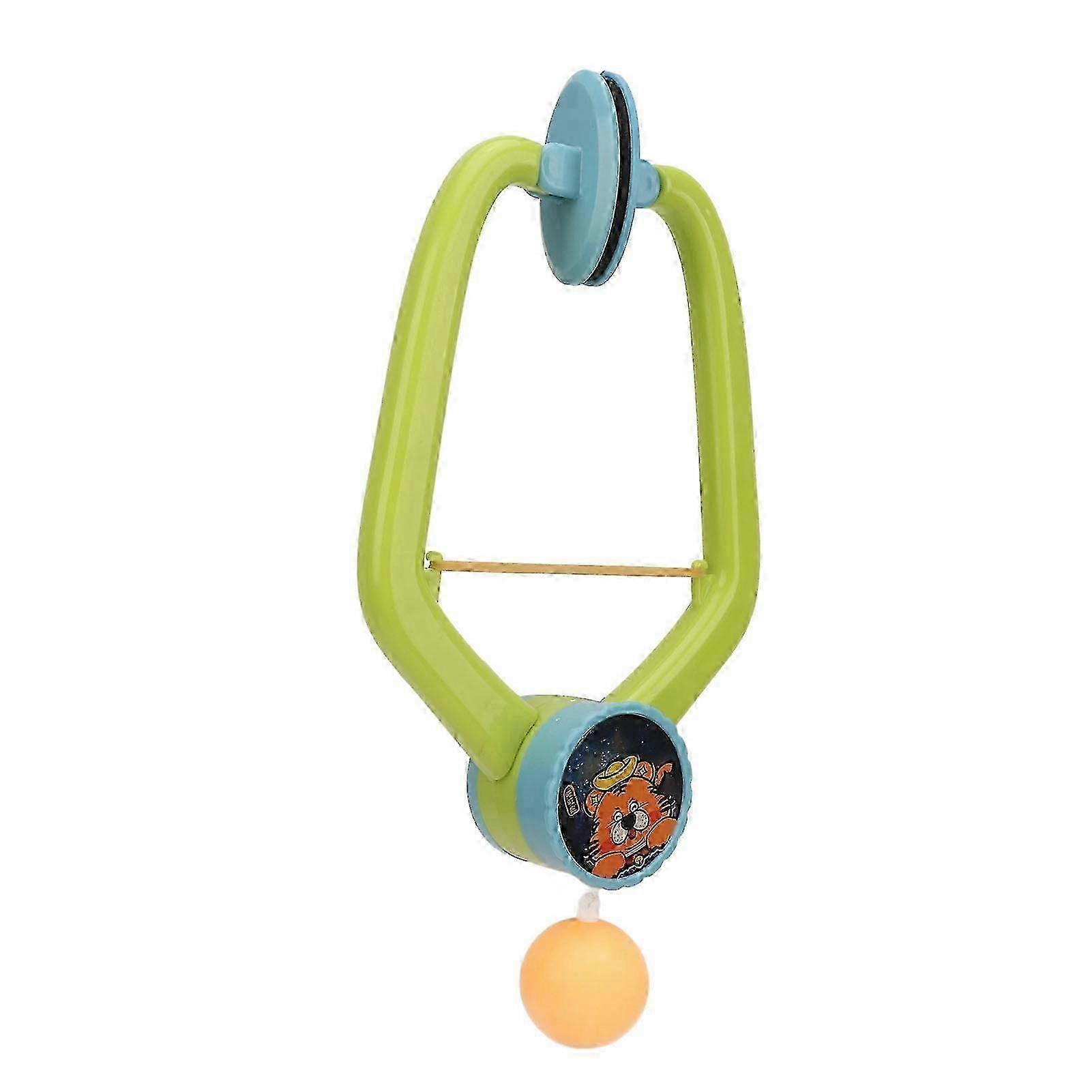 Indoor Hanging Table Tennis Trainer Portable Set for Kids with Paddles and Balls Parent-Child Interaction Toy