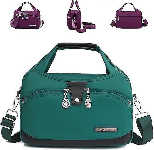 Fashionable, waterproof crossbody handbag with multiple compartments, lightweight carryon bag for under the seat, antitheft crossbody bag(R)